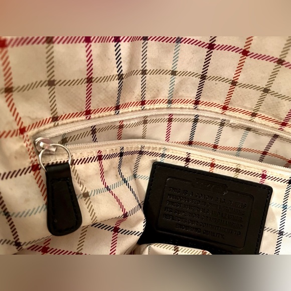 Coach Patent Leather Striped Shoulder Bag - Picture 7 of 7